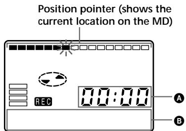 SONY MZ-R35 - Checking the remaining time or the recording position - 2