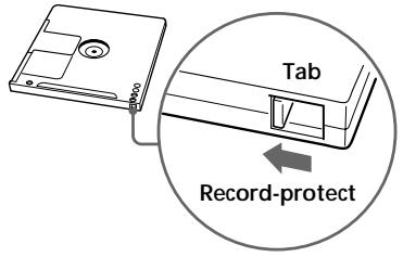 SONY MZ-R35 - To protect a recorded MD - 1