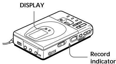 SONY MZ-R35 - Checking the remaining time or the recording position - 1