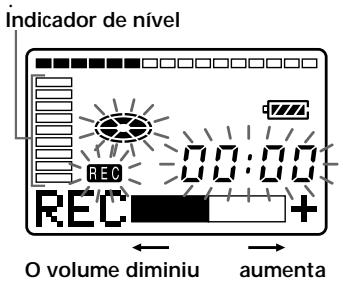 SONY MZ-R35 - Regular manualmente o nível de gravacao (Gravacao manual) - 3