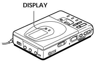 SONY MZ-R35 - Checking the remaining time or the playing position - 1