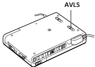 SONY MZ-R35 - Proteccion de los oidos (AVLS) - 1