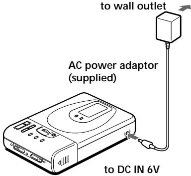 SONY MZ-R35 - Using a lithium ion rechargeable battery - 1