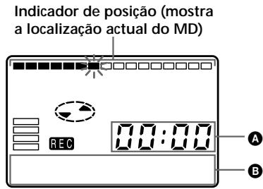 SONY MZ-R35 - Verificar o tempo restante ou a posicao de gravacao - 2