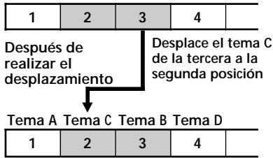 SONY MZ-R35 - Desplazamente detemas grabados - 1