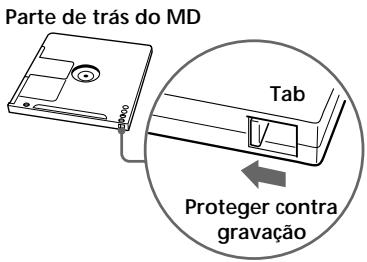 SONY MZ-R35 - Proteger um MD gravado - 1