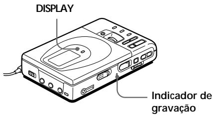 SONY MZ-R35 - Verificar o tempo restante ou a posicao de gravacao - 1