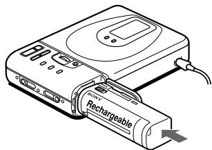 SONY MZ-R35 - Using a lithium ion rechargeable battery - 2