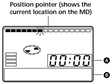 SONY MZ-R35 - Checking the remaining time or the playing position - 2