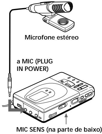 SONY MZ-R35 - Gravar a partir de um microfone - 1