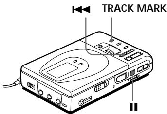 SONY MZ-R35 - Borrado de una marca de tema - 3