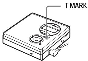 SONY MZ-R410 - Adding a track mark - 2