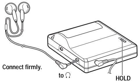 SONY MZ-R410 - Make connections and unlock the control. - 1