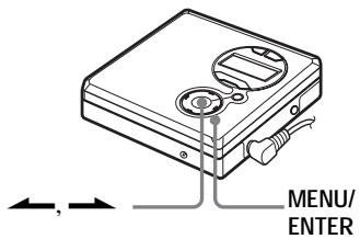 SONY MZ-R410 - Changing play modes - 1