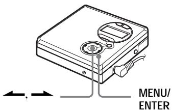 SONY MZ-R410 - Checking the remaining time or the playing position - 1