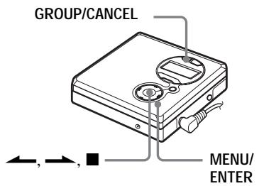 SONY MZ-R410 - Erasing tracks - 1