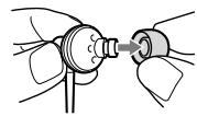 SONY NW-S705F - How to install the earbuds correctly - 1