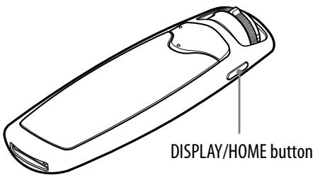 SONY NW-S705F - Changing the display mode - 1