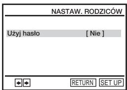 SONY SLV-D920R - Kontrola rodziców (ograniczenia odtwarzania przyez daneci) DVD-V - 6