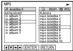 SONY SLV-D920R - Odtwarzanie scieżki audio MP3 DATA-CD - 9