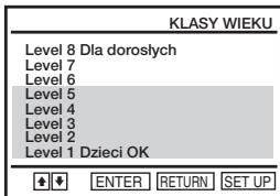 SONY SLV-D970PN - Kontrola rodziców (ograniczenia odtwarzania przyez daneci) DVD-V - 23