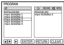 SONY SLV-D970PN - Aby zaprogramowania scieżki audio MP3 - 4