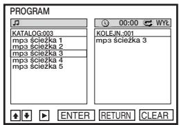 SONY SLV-D970PR - Aby zaprogramować ścieżki audio MP3 - 4