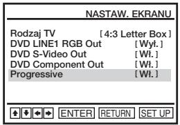 SONY SLV-D970PR - Wykonanie nastawienia „Progressive” - 2