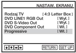 SONY SLV-D970PR - Wykonanie nastawienia „Progressive” - 6