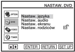 SONY SLV-D970PR - Nastawianie języka wyświetlenia lub ścieżki dźwiękowej DVD-V - 4