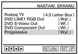 SONY SLV-D970PR - Wykonanie nastawienia „Progressive” - 1