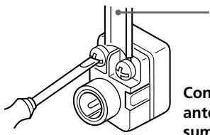 SONY SLV-L52 - Fijación del conector de antena exterior - 1
