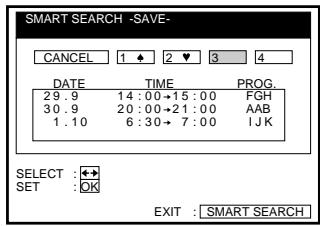 SONY SLV-SE710G - To assign a memory number after recording - 3