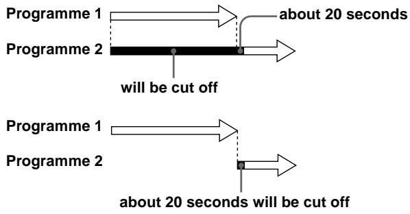 SONY SLV-SE710I - When the timer settings overlap - 1