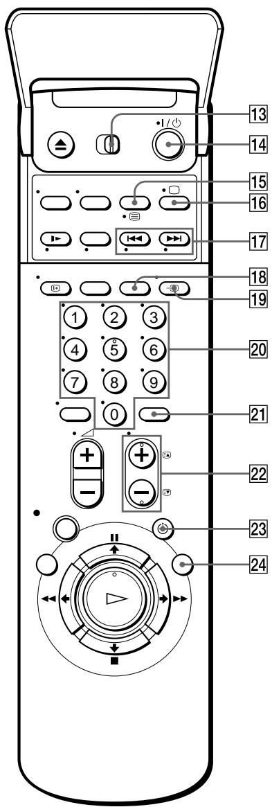 SONY SLV-SE710I - Remote commander - 2