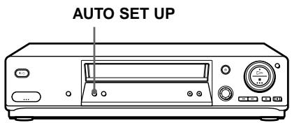 SONY SLV-SE710I - Step 4 : Setting up the VCR with the Auto Set Up function - 1