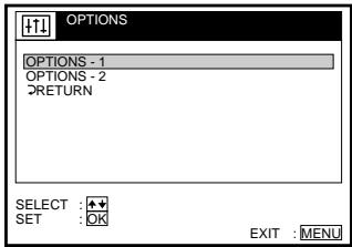 SONY SLV-SE710I - Changing menu options - 1
