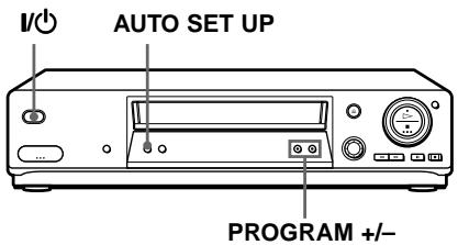 SONY SLV-SE710K - Step 5 : Setting up the VCR with the Auto Set Up function - 1