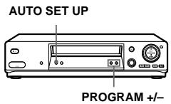 SONY SLV-SE710K - Using the Auto Set Up function - 1