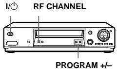 SONY SLV-SE710K - Tuning your TV to the VCR - 1