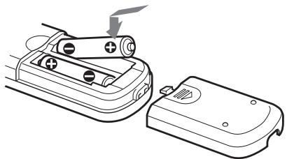 SONY SLV-SE730G - Inserting the batteries - 1