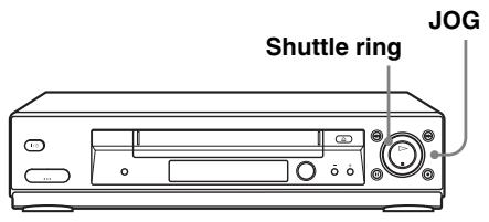 SONY SLV-SE730G - Using the shuttle ring (SLV-SE830G only) - 1