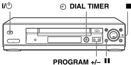 SONY SLV-SE730I - Recording TV programmes using the Dial Timer (SLV-SE830G only) - 1