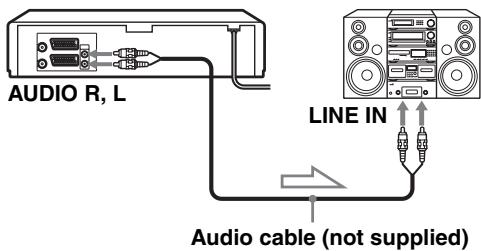 SONY SLV-SE730I - To a stereo system (not available on SLV-SE230G/I) - 1