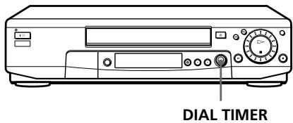 SONY SLV-SE80UX - Recording TV programmes using Dial Timer - 1