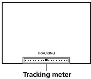 SONY SLV-SE80UX - Adjusting the tracking - 1