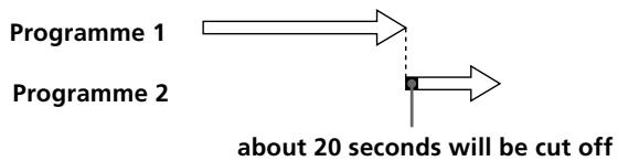 SONY SLV-SE80UX - When the timer settings overlap - 2