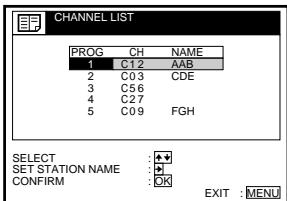 SONY SLV-SE80UX - Changing programme positions - 8