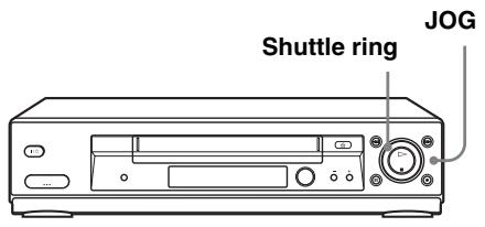 SONY SLV-SE830N - Using the shuttle ring (SLV-SE830N only) - 1