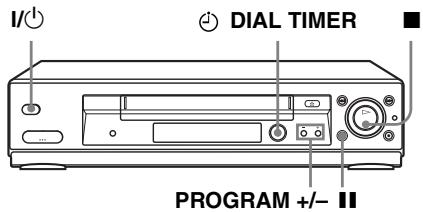 SONY SLV-SE830N - Recording TV programmes using the Dial Timer (SLV-SE830N only) - 1